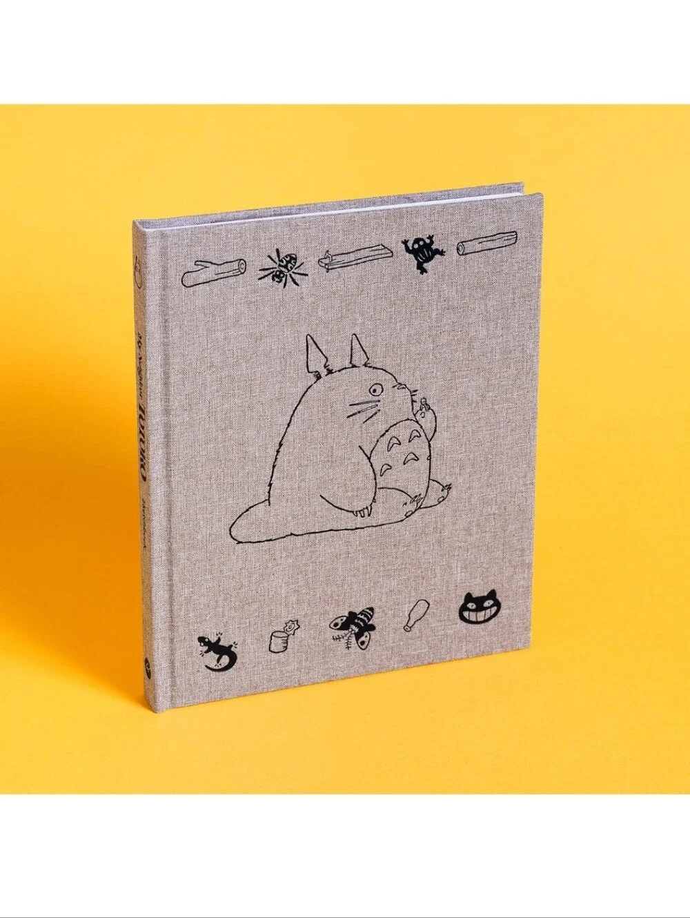 Studio Ghibli Totoro Gray Linen Journal — Gray Sketch Notebook